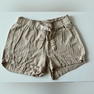 Charlotte Russe Tan Elastic Waist Shorts